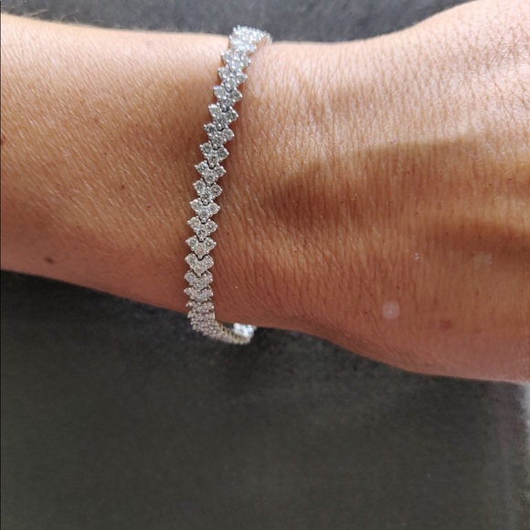 🎉HP🎉4 CT. Round Cut Diamond Bracelet 14K WG